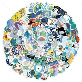 100 Global Climate  Doodles Stickers