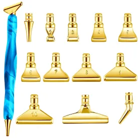 13x Metal 5D Resin Diamond Painting Pen Nibs Set DIY Craft Point Drill Pens