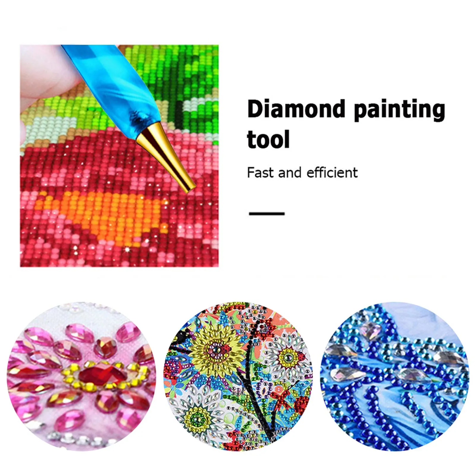 13x Metal 5D Resin Diamond Painting Pen Nibs Set DIY Craft Point Drill Pens