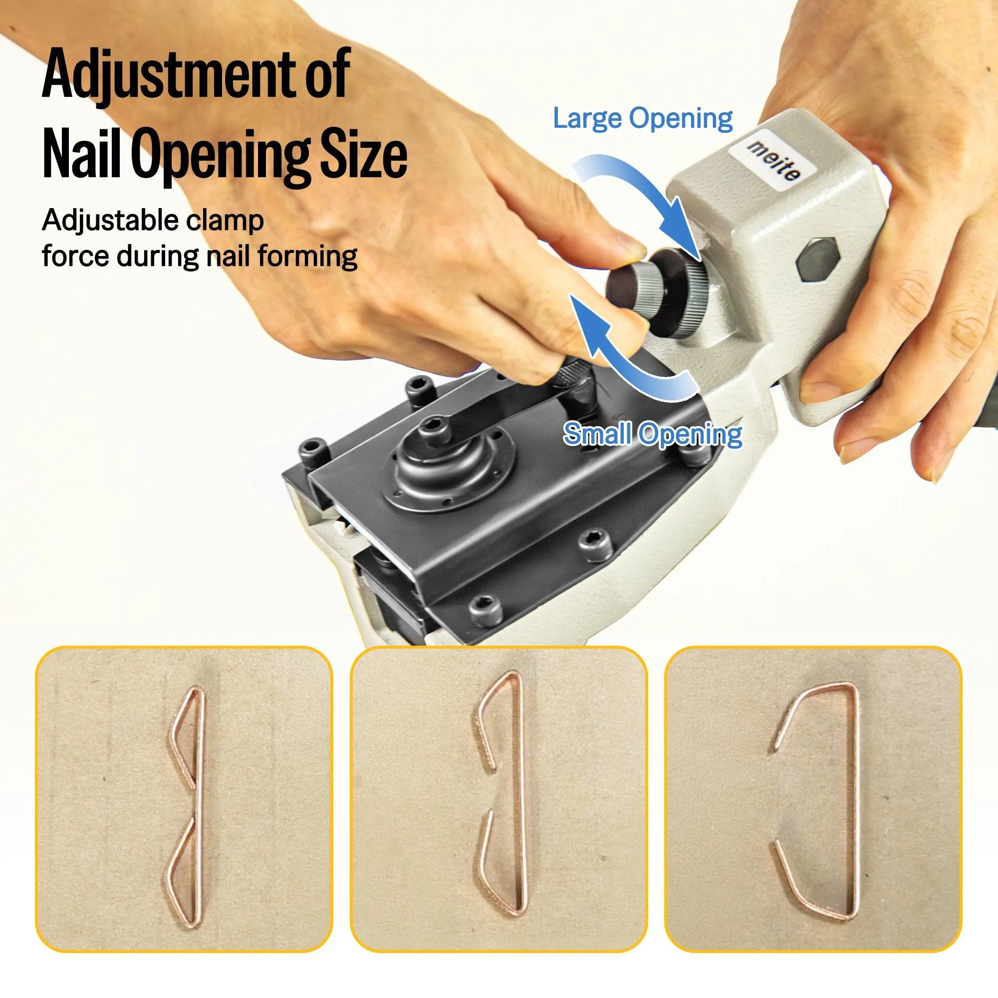 16 Gauge 1-3/8'' Crown 3/4'' Leg Length Manual Carton Closing Stapler - Model HB3518