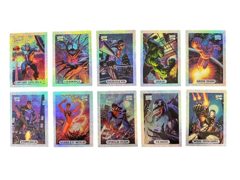 1994 MARVEL MASTERPIECES HOLOFOIL SILVER INSERT CARD SET