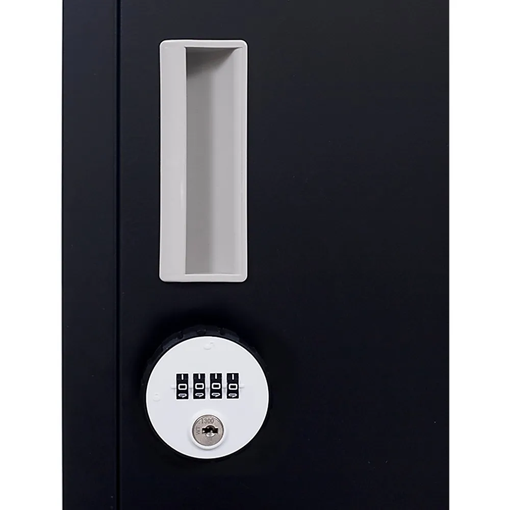 2-Door Vertical Locker for Office Gym Shed School Home Storage