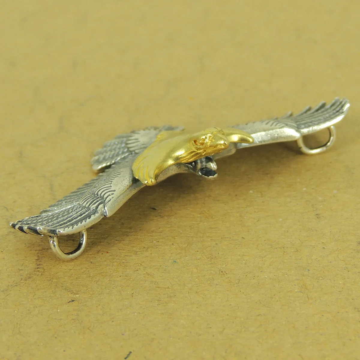 925 Stamp Sterling Silver Brass Eagle Head Charm Vintage DIY Jewelry Making WSP528 Wholesale: See Discount Coupons in Item Details