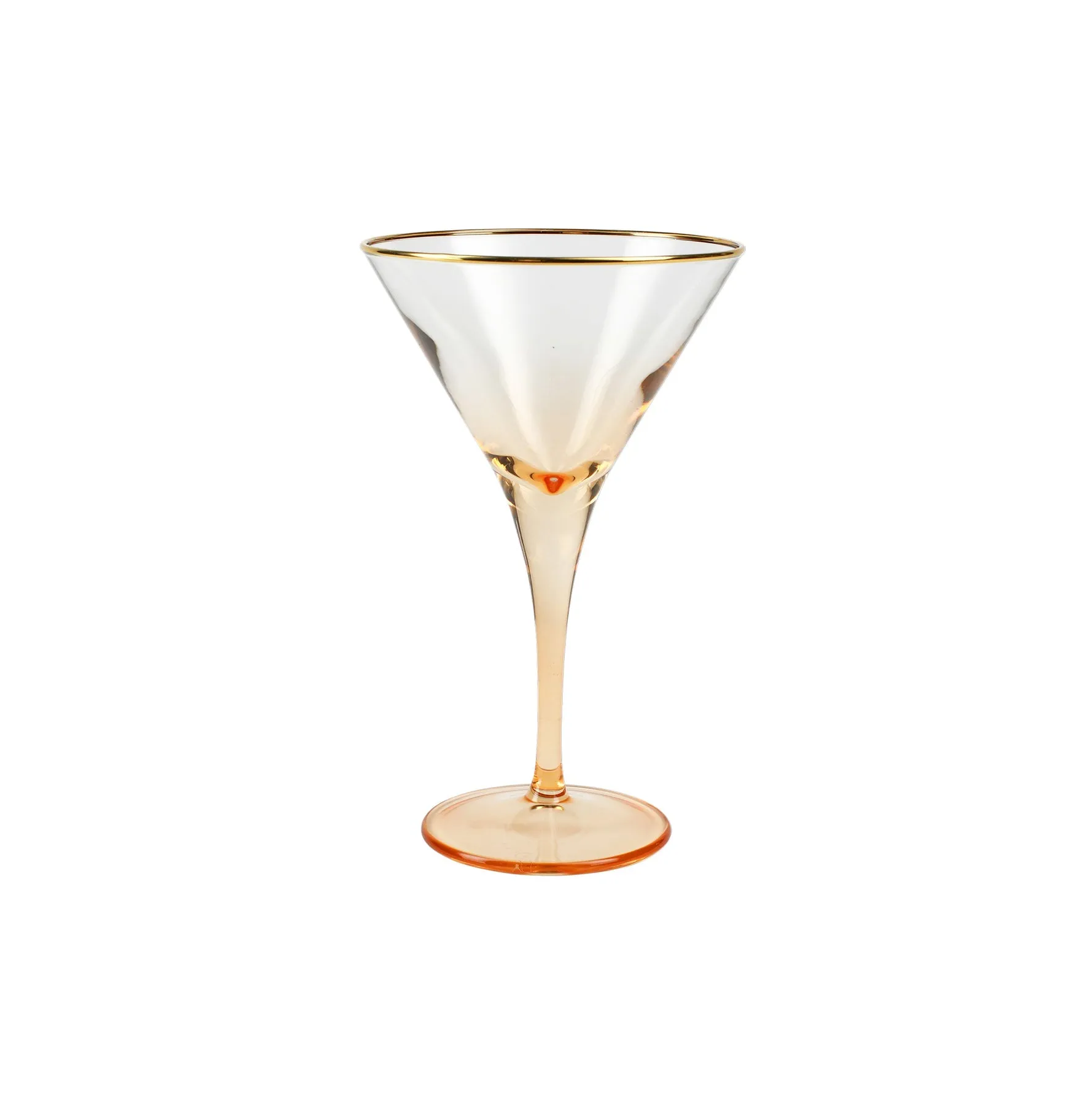 Amber Martini Glass