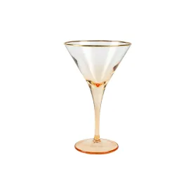 Amber Martini Glass