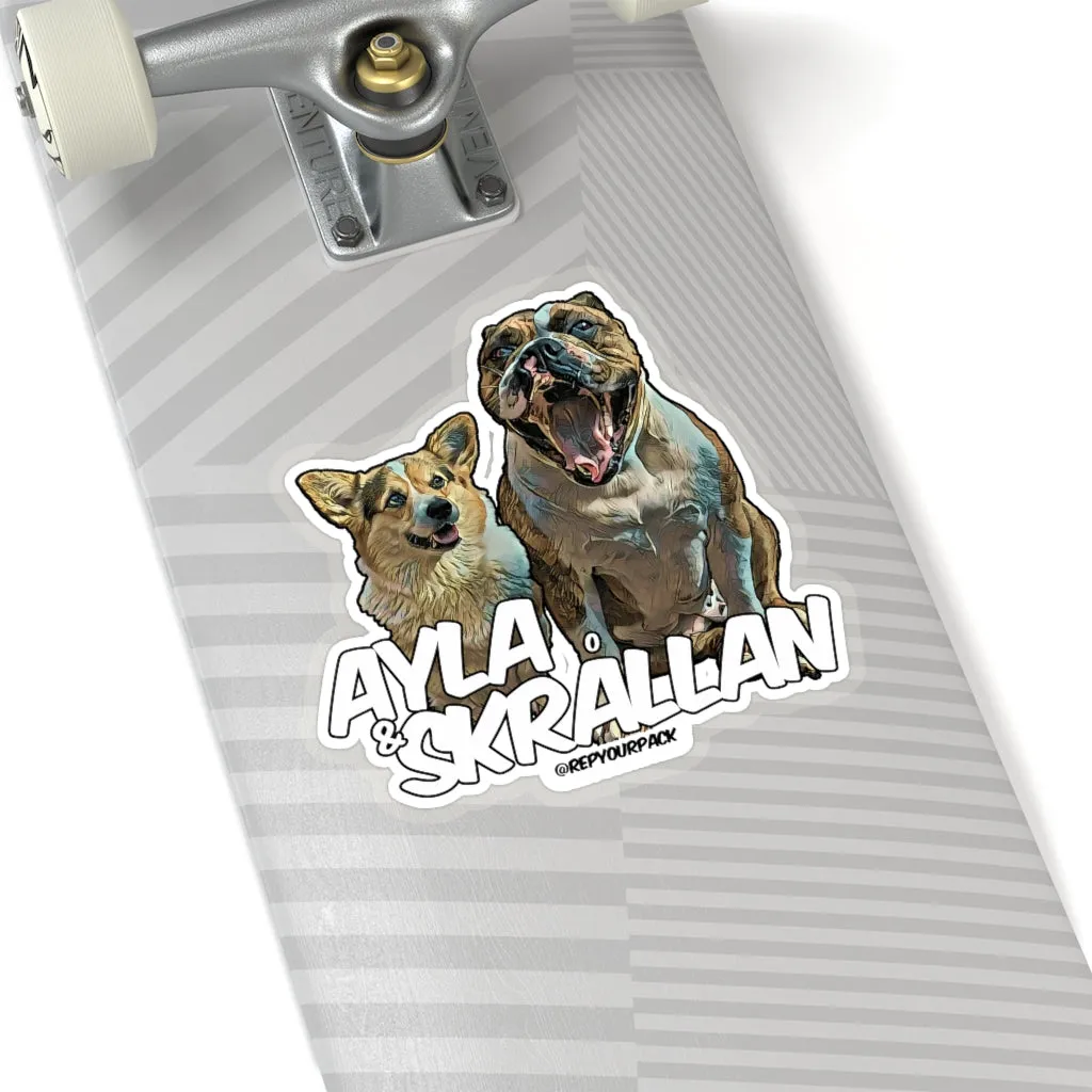 Ayla & Skrallan Stickers