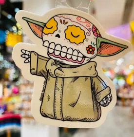 Baby Yoda Skeleton Sticker