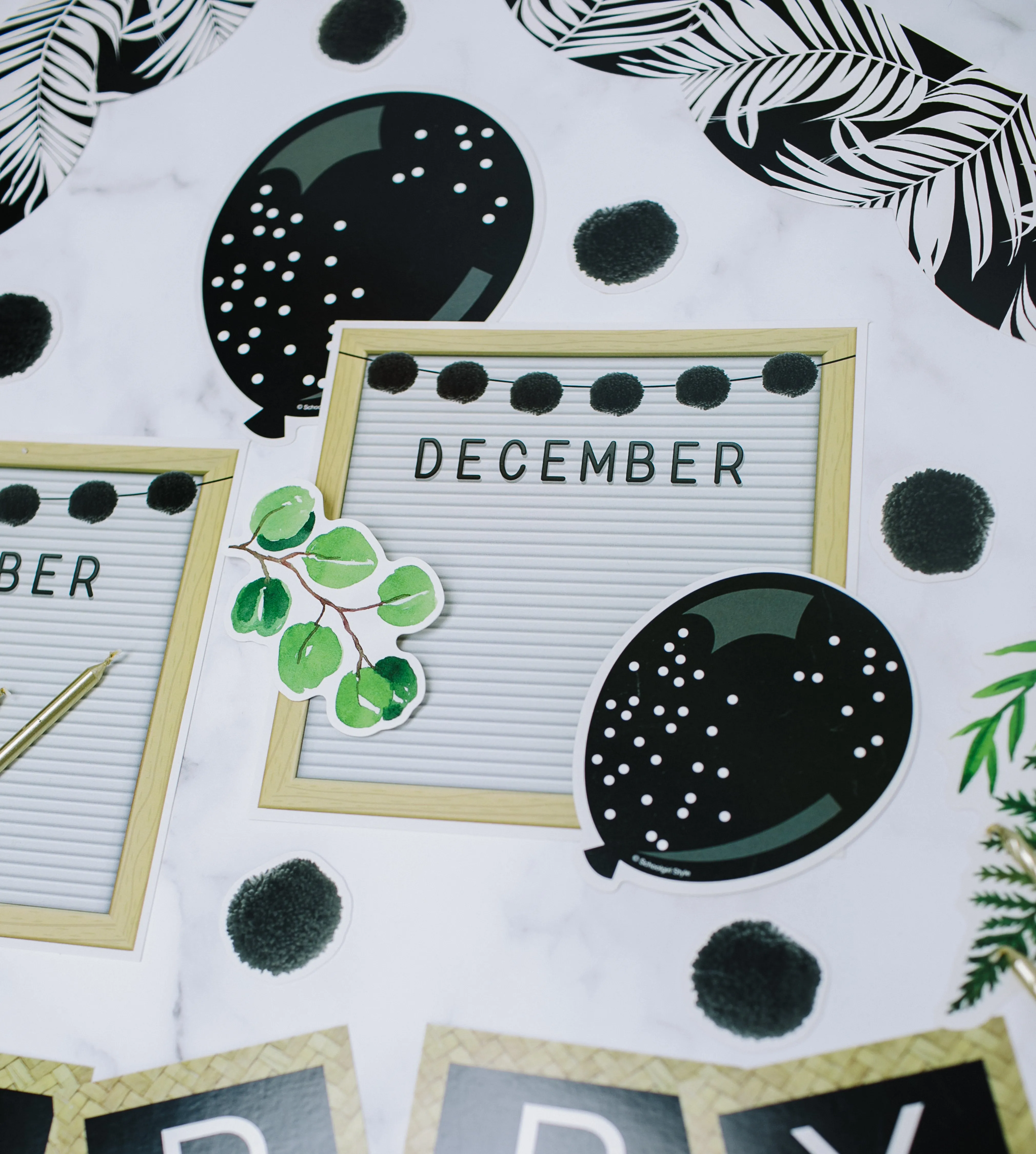 Birthday | Classroom Bulletin Board Set | Simply Boho | Schoolgirl Style