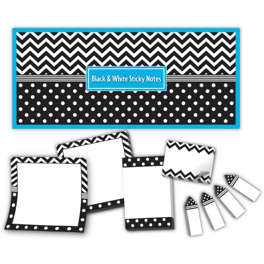 Black & White Sticky Notes