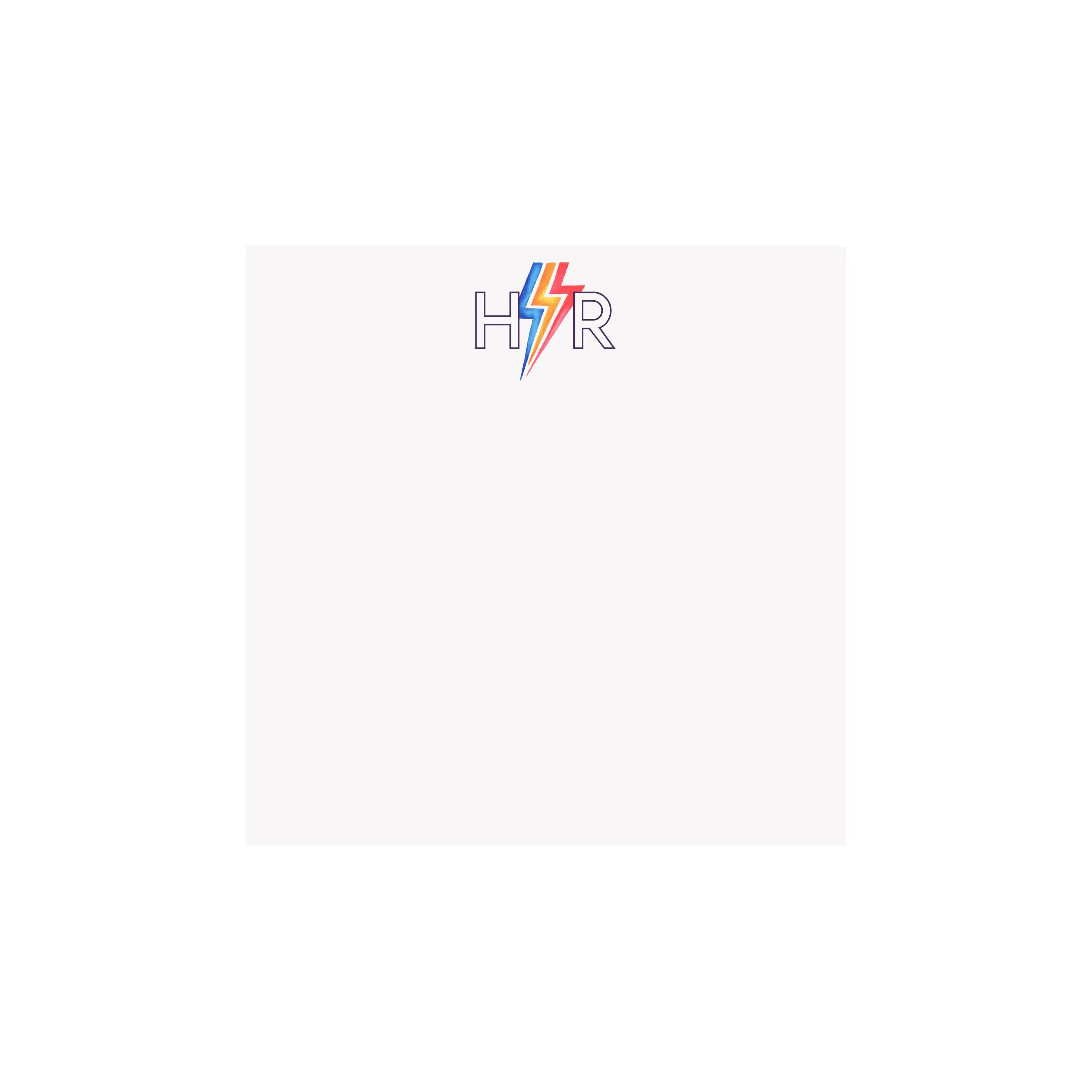 Bold Bolt Initials Notepad- Personalized