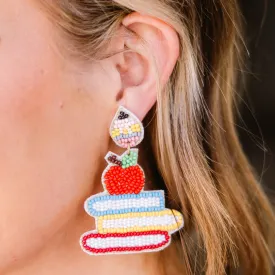 Book Keeping Babe Earrings, Multi