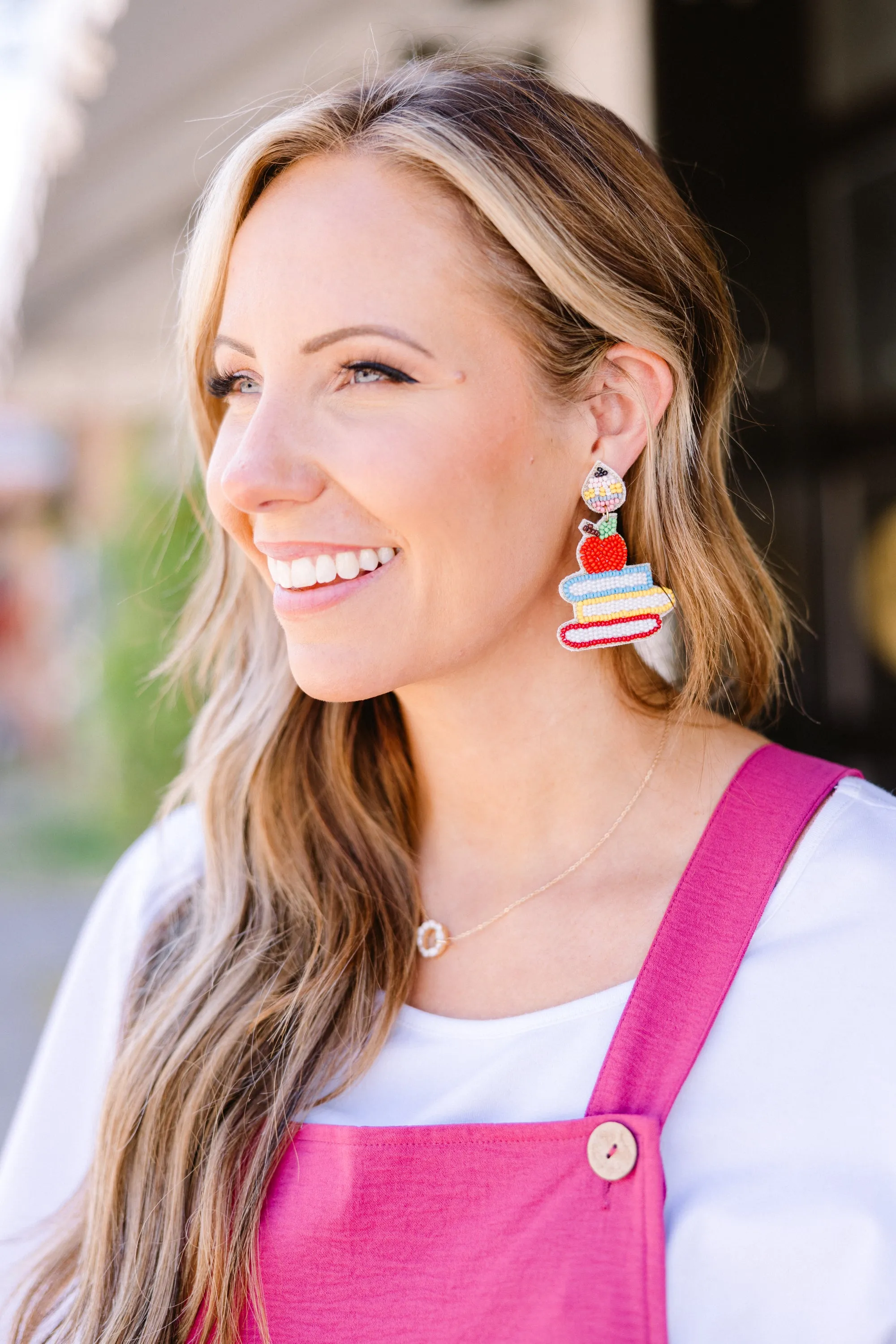 Book Keeping Babe Earrings, Multi
