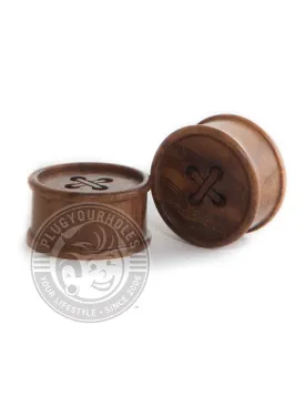Button Teak Wood Plugs