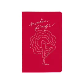 Clairefontaine Moulin Rouge Stapled Notebook Sewn On Spine 11x17cm