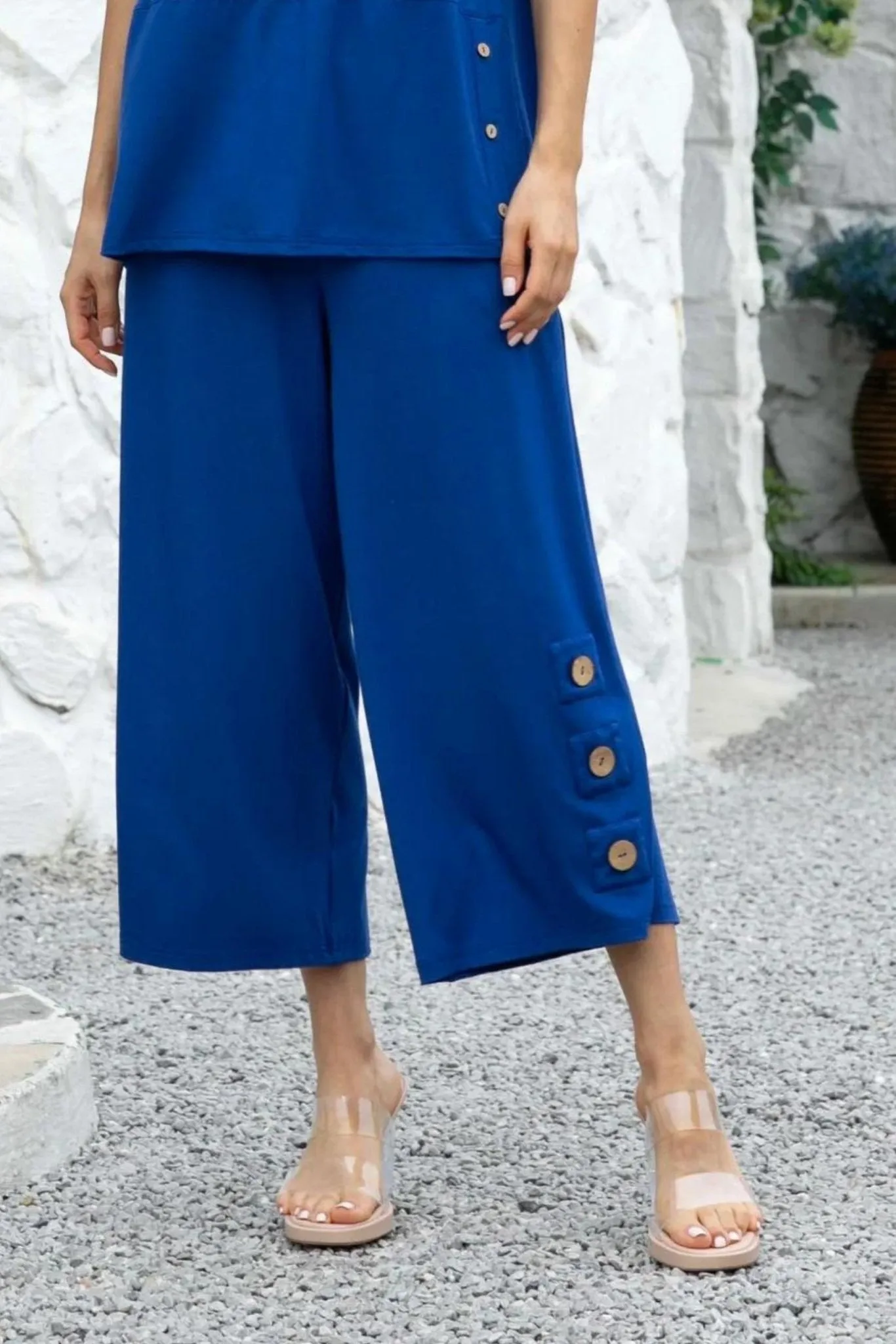 Coconut Button Bamboo Pant