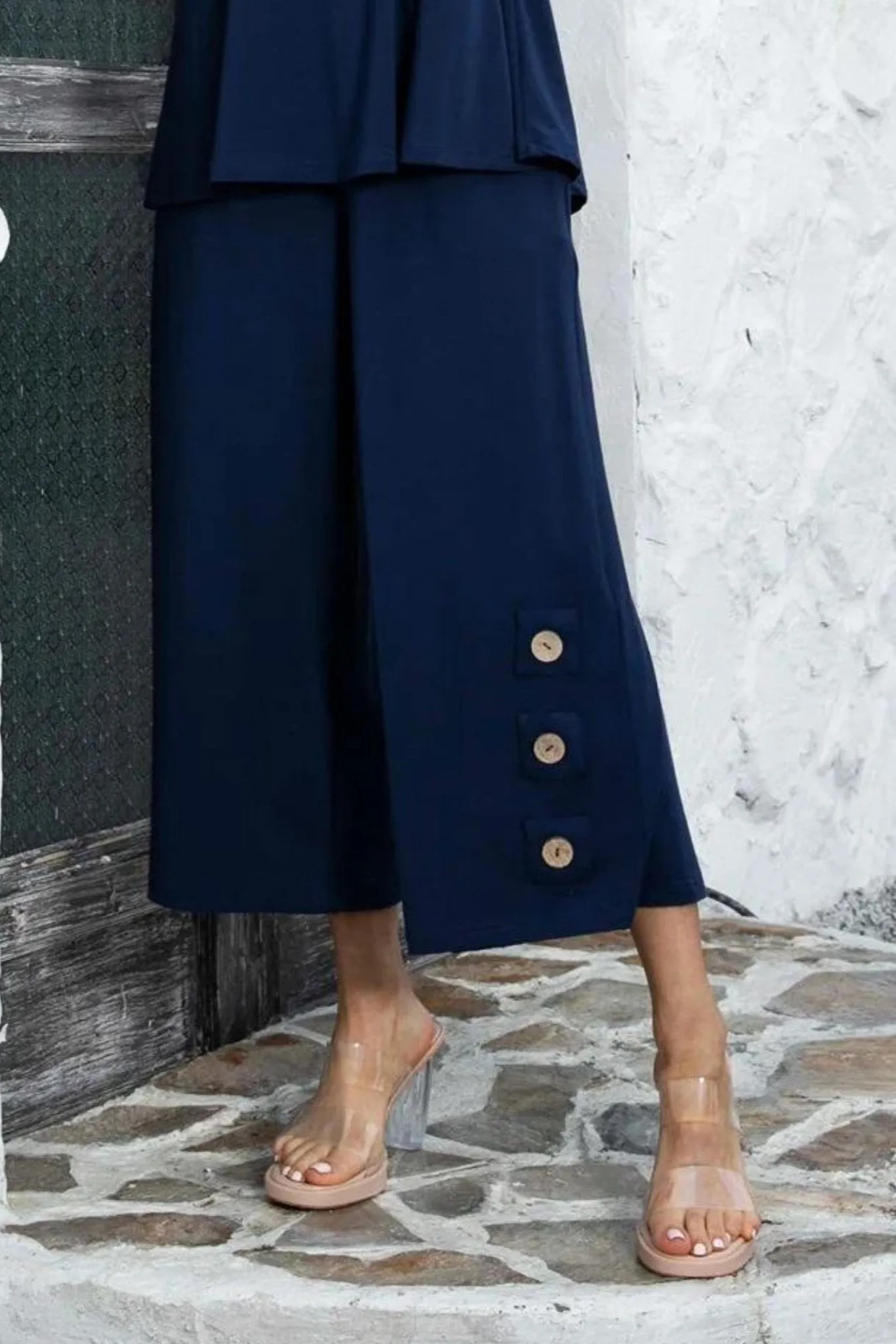 Coconut Button Bamboo Pant