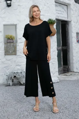 Coconut Button Bamboo Pant