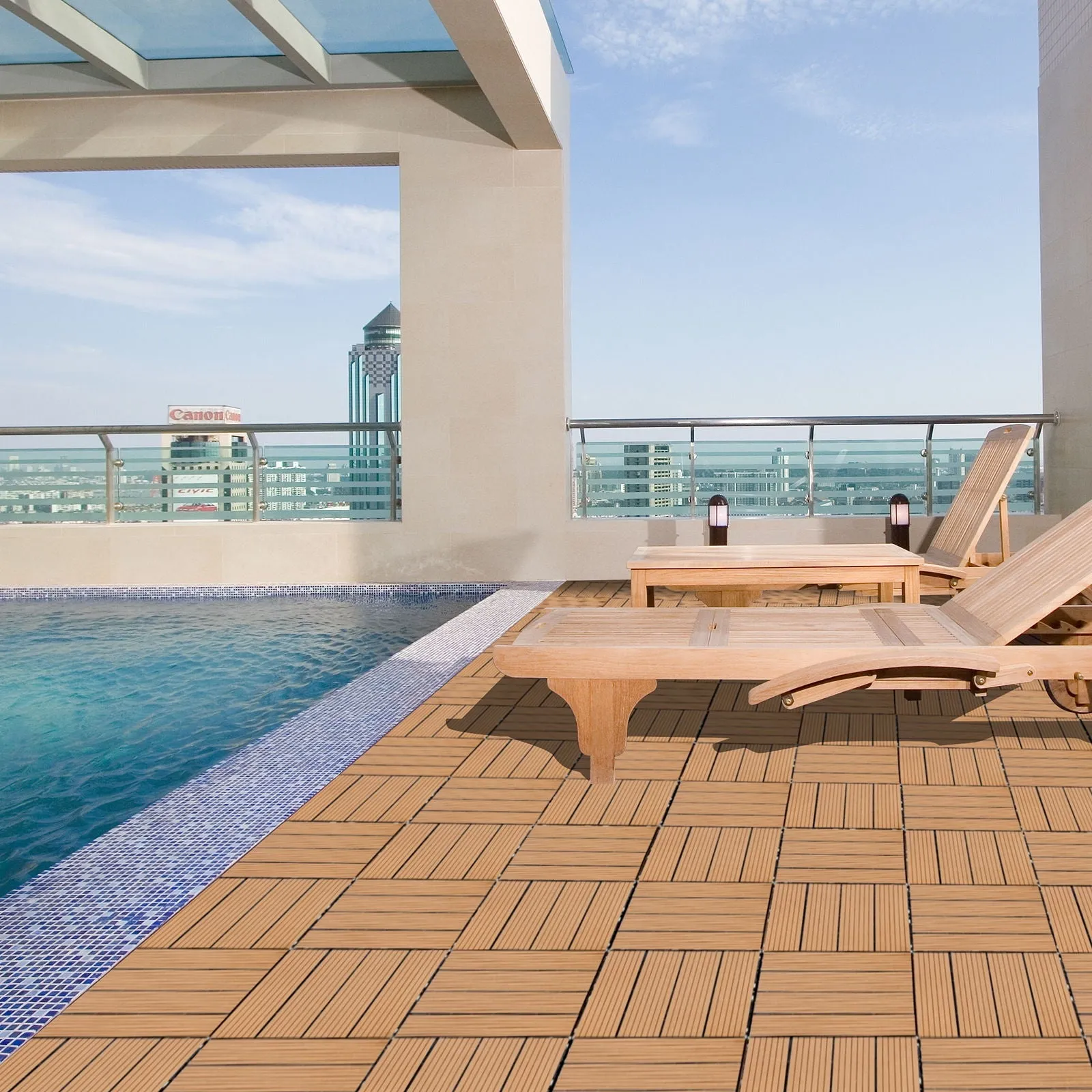 Composite Deck Tiles, Resist Rust, Water, Weather by Couch.com