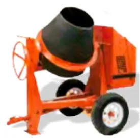 Crown C9P - 9 cu ft Poly Drum Concrete Mixer