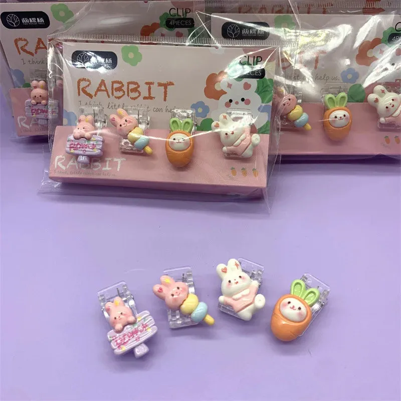 Crystal Photo Paper Clips - Rabbit