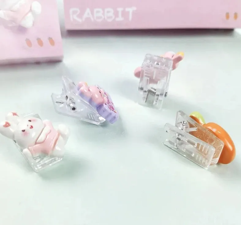 Crystal Photo Paper Clips - Rabbit