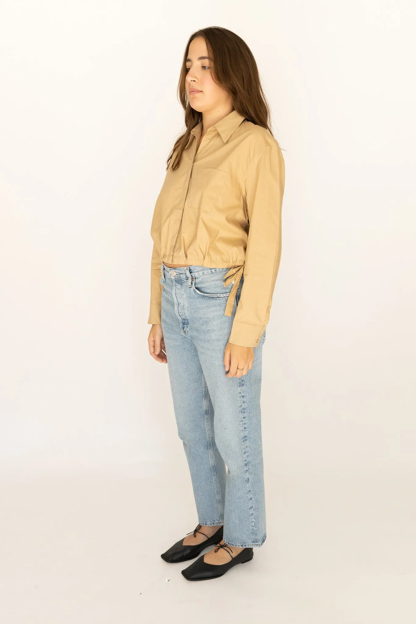 Cyril Cinch Waist Button-Up