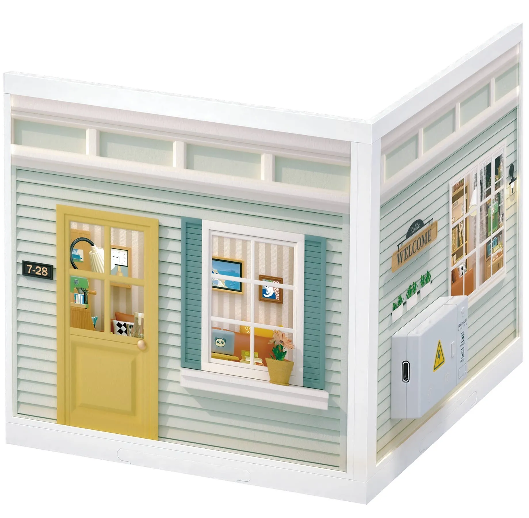 DIY Miniature House Kit: Cozy Living Lounge