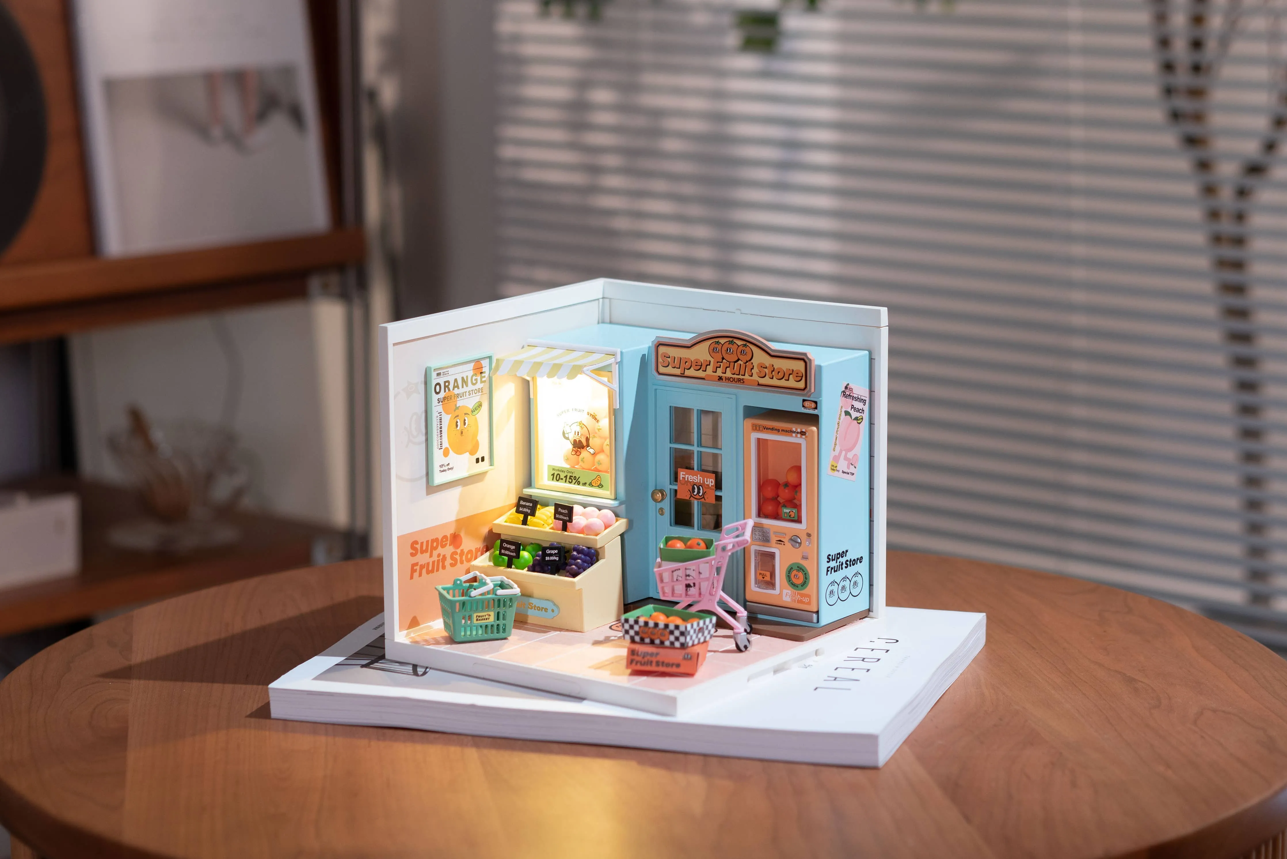 DIY Miniature House Kit: Daily VC Fruit Store