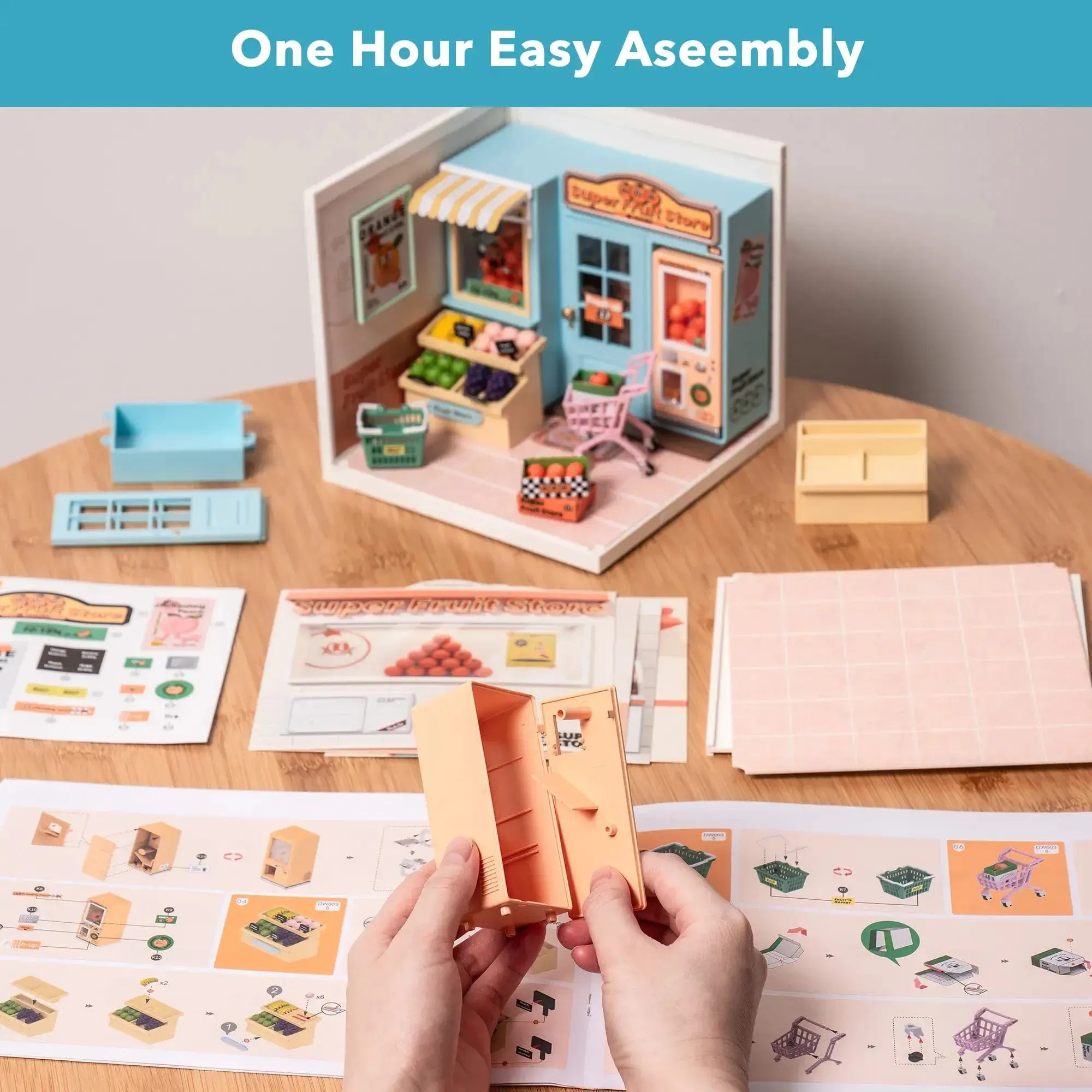 DIY Miniature House Kit: Daily VC Fruit Store