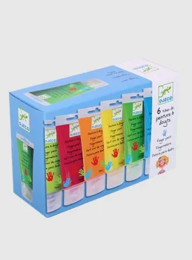 Djeco Set of 6 Finger Paint Tubes