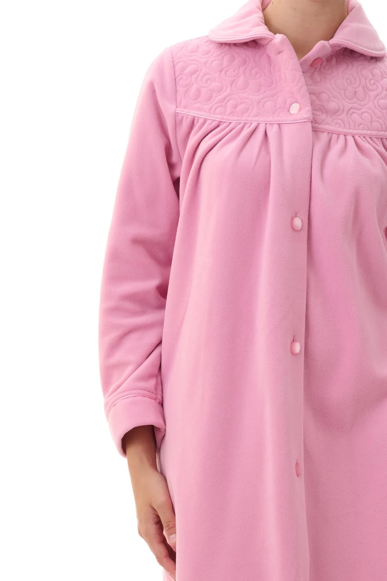 Dusty Pink Mid Button Gown