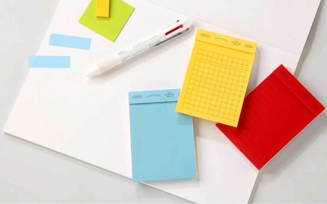 Editor's Memo Pad - Grid | Yellow | by Stalogy