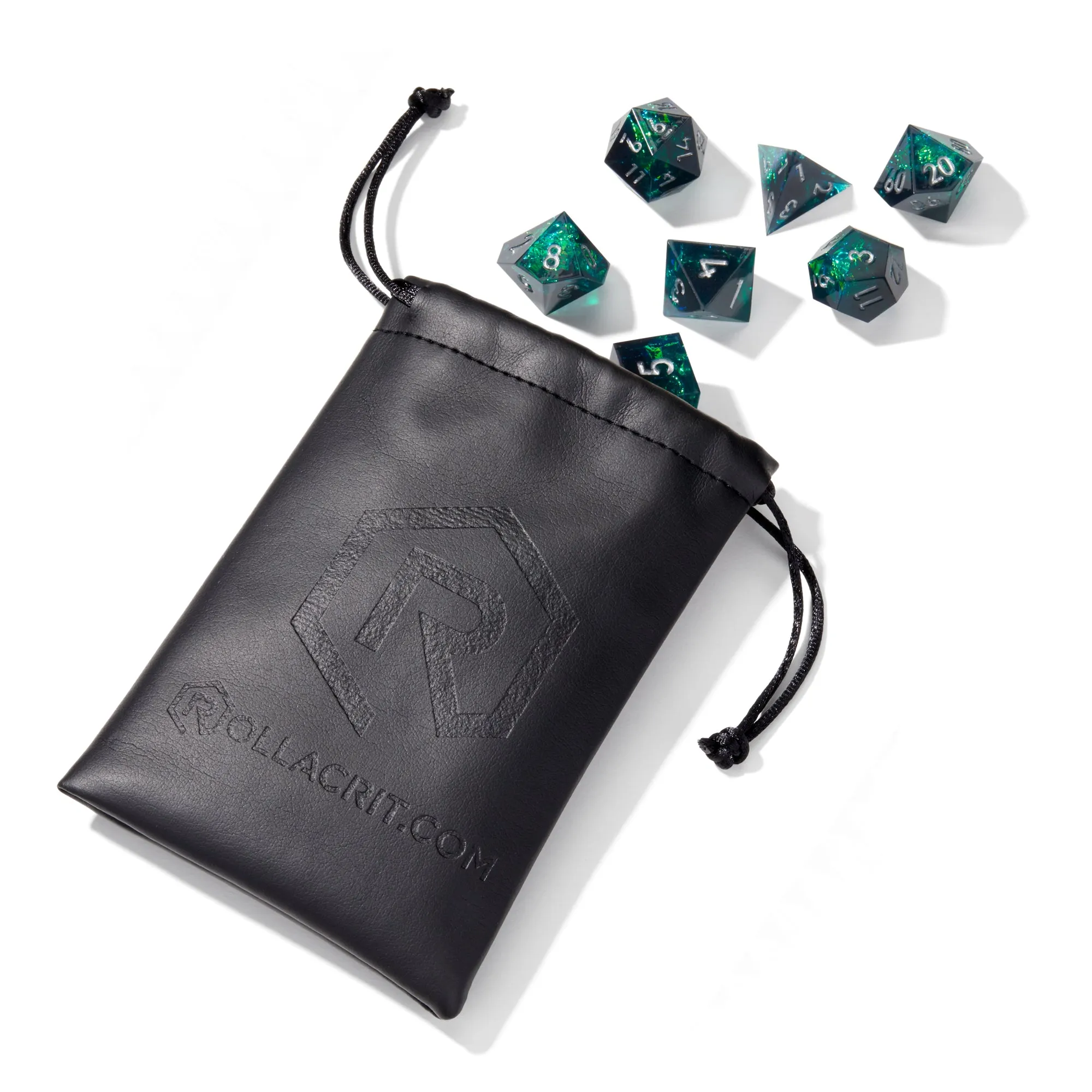 Elder Gods Crackle Sharp Edge Resin 7pc Dice Set