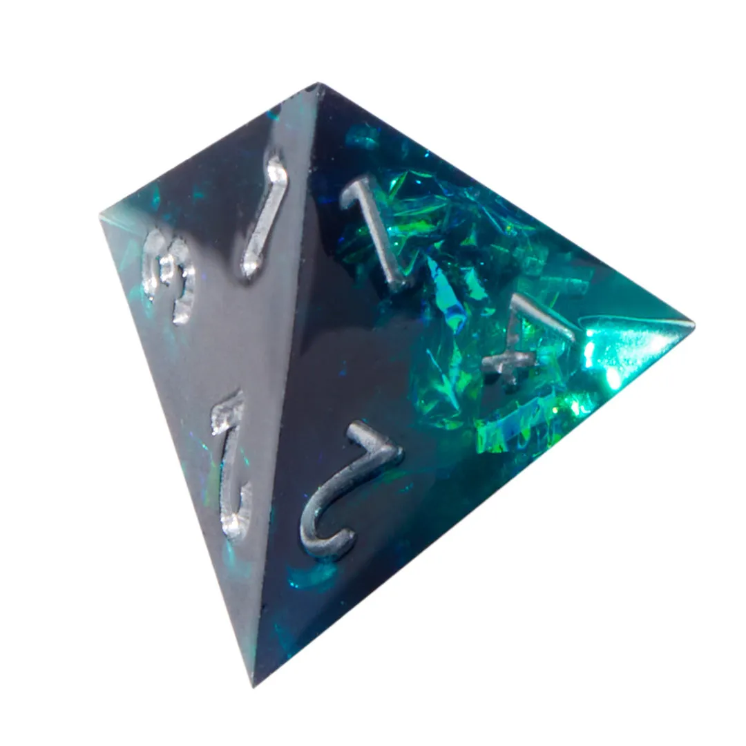 Elder Gods Crackle Sharp Edge Resin 7pc Dice Set
