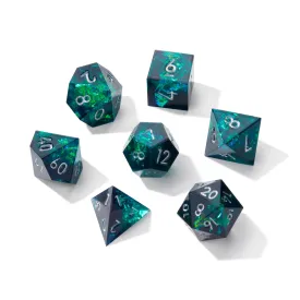 Elder Gods Crackle Sharp Edge Resin 7pc Dice Set
