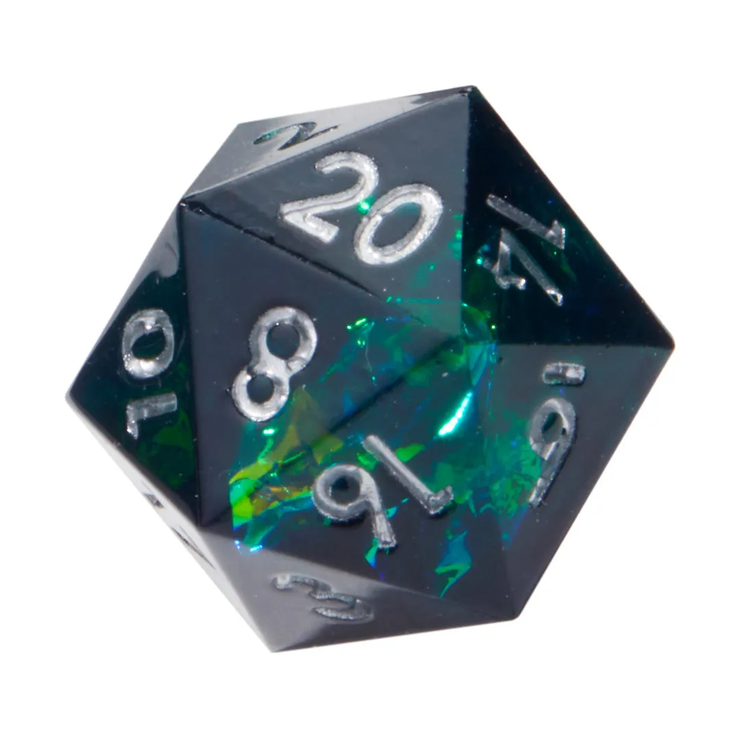 Elder Gods Crackle Sharp Edge Resin 7pc Dice Set