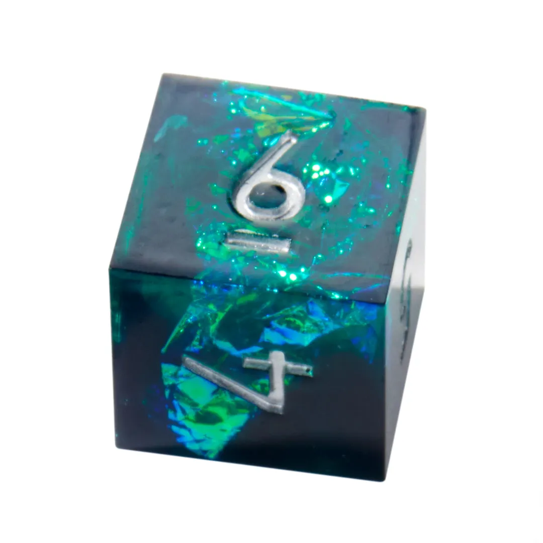 Elder Gods Crackle Sharp Edge Resin 7pc Dice Set