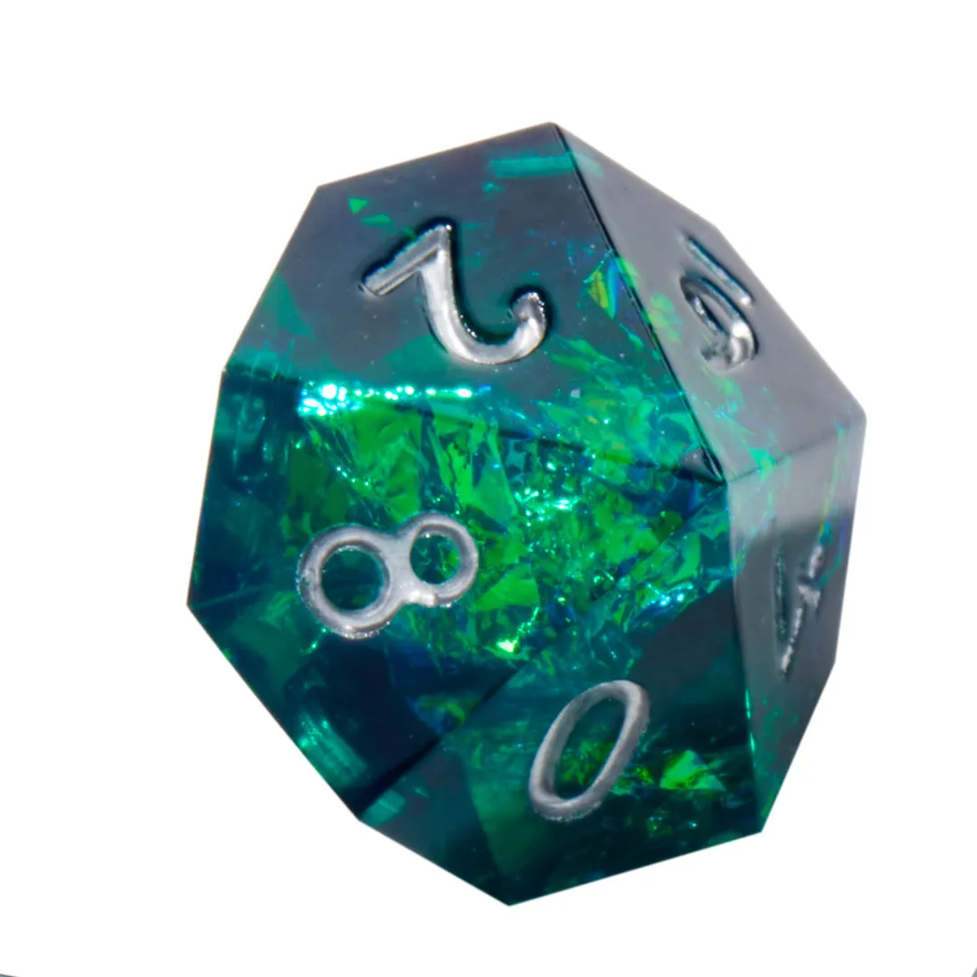 Elder Gods Crackle Sharp Edge Resin 7pc Dice Set