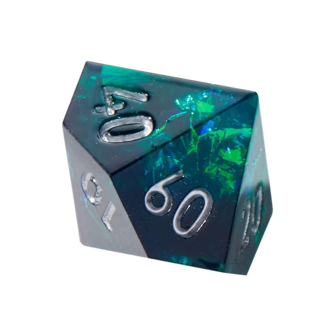 Elder Gods Crackle Sharp Edge Resin 7pc Dice Set