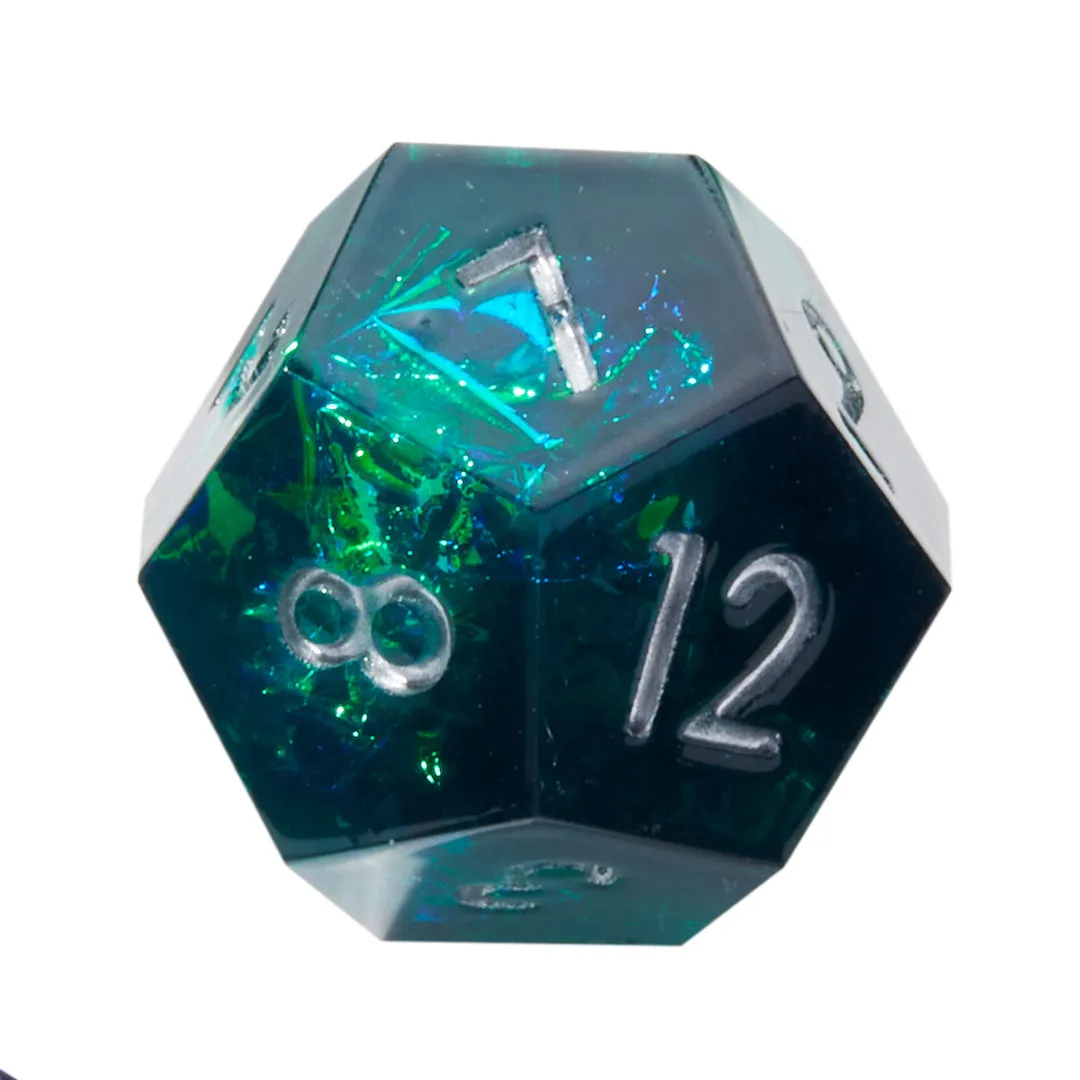 Elder Gods Crackle Sharp Edge Resin 7pc Dice Set