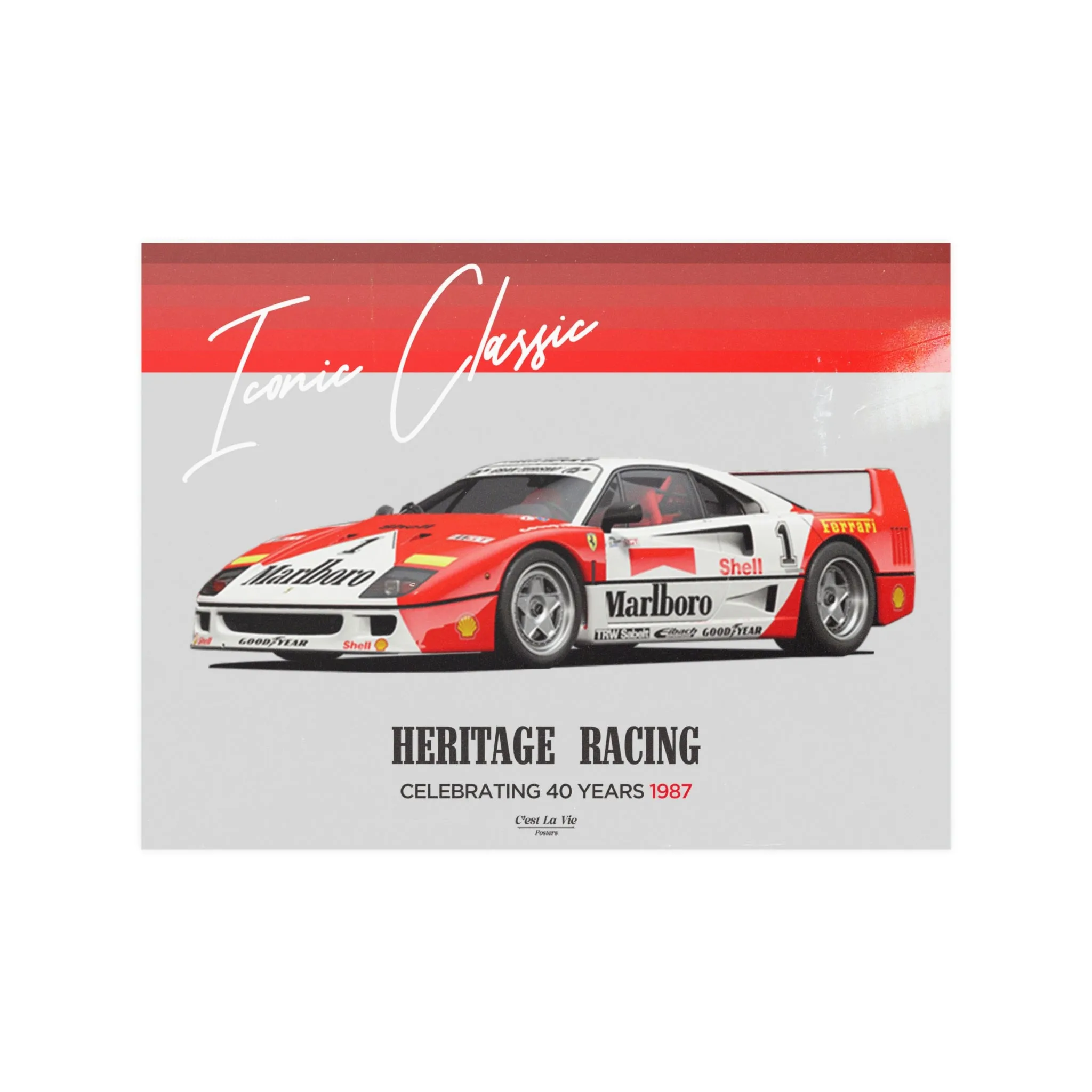 F40 Marlboro Poster