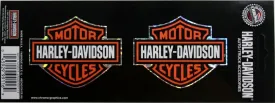 Genuine Harley Davidson Bar & Shield logo twin sticker set