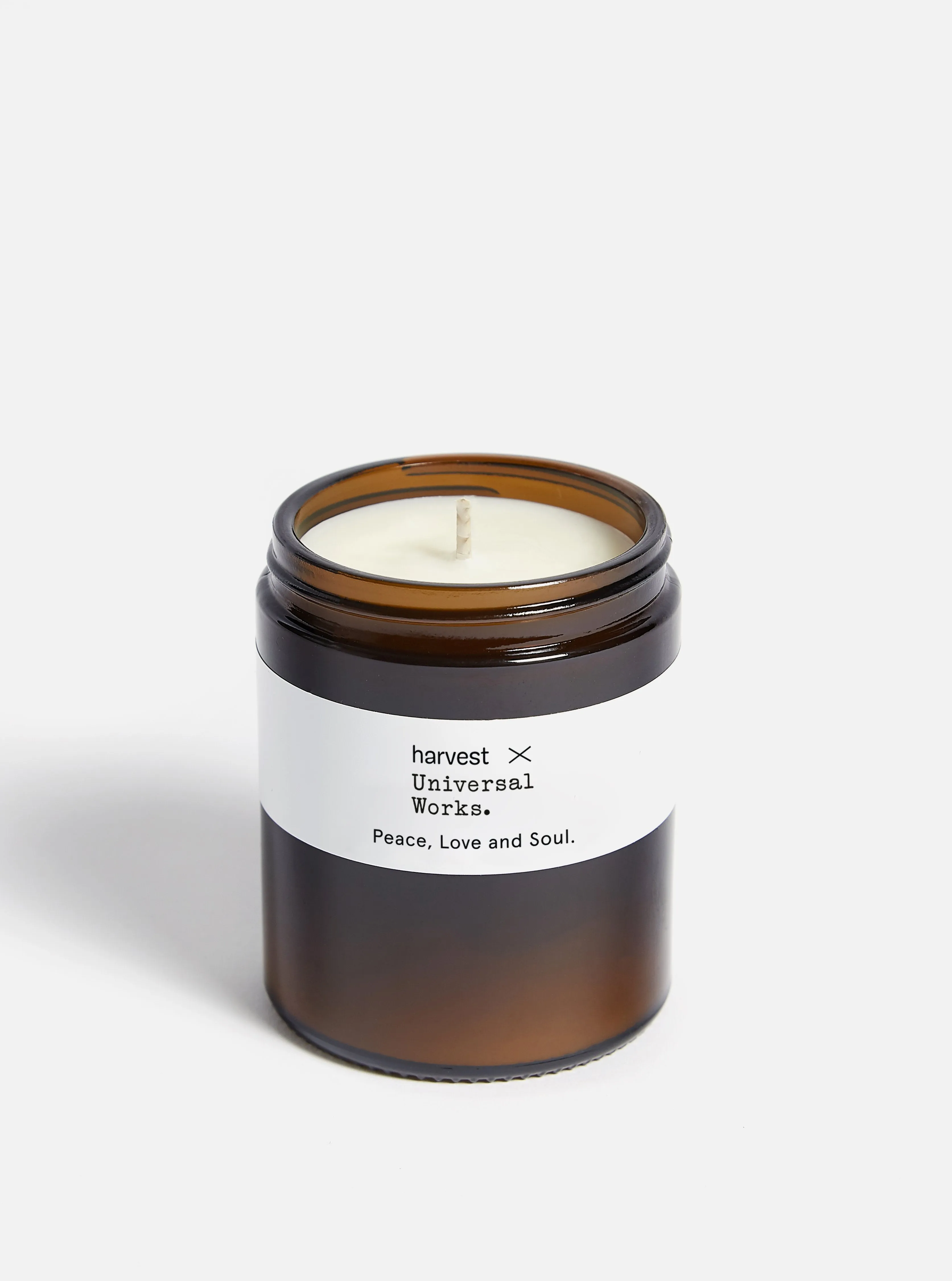 harvest for Universal Works 'Peace, Love & Soul' Incense candle - 6oz.