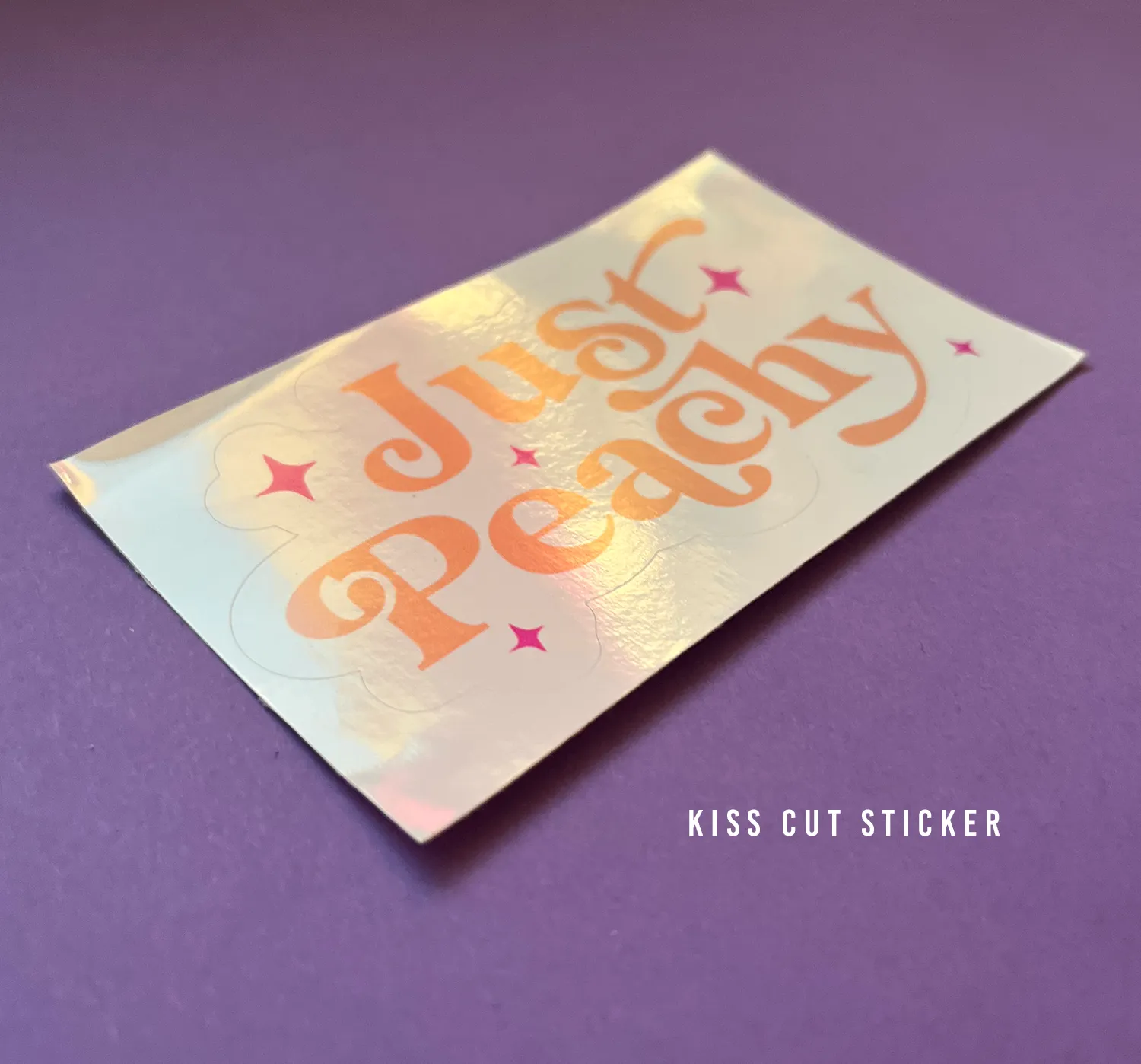 Just Peachy Sticker