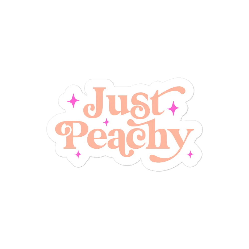 Just Peachy Sticker
