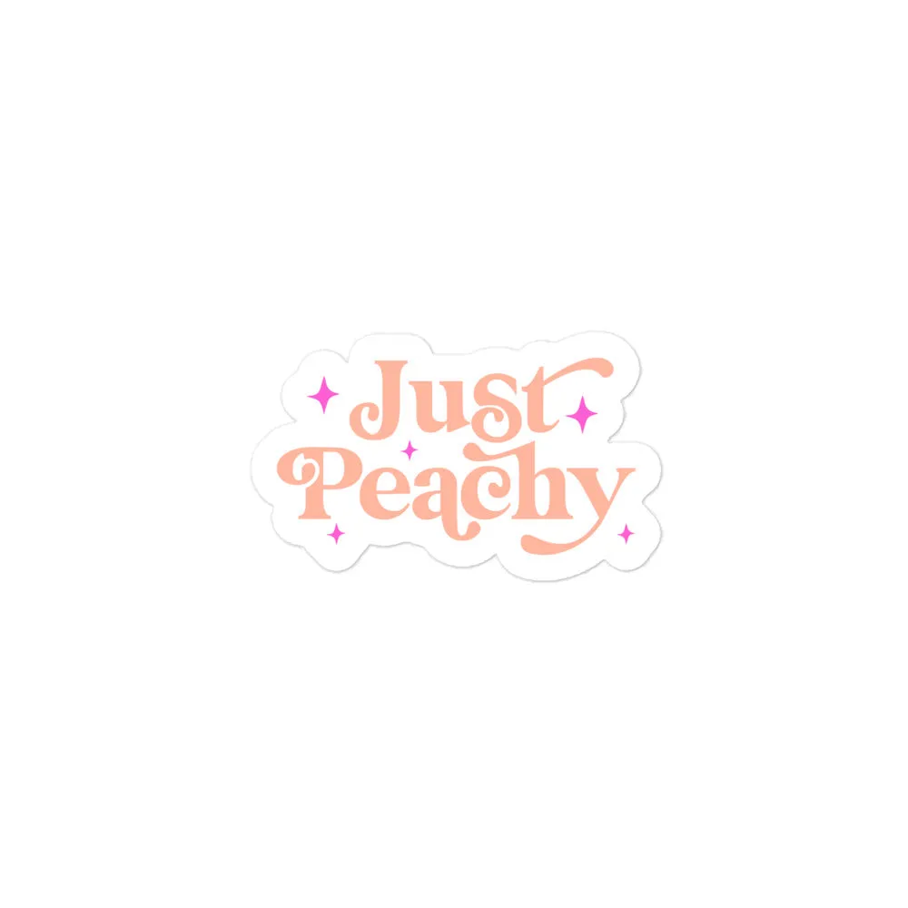 Just Peachy Sticker