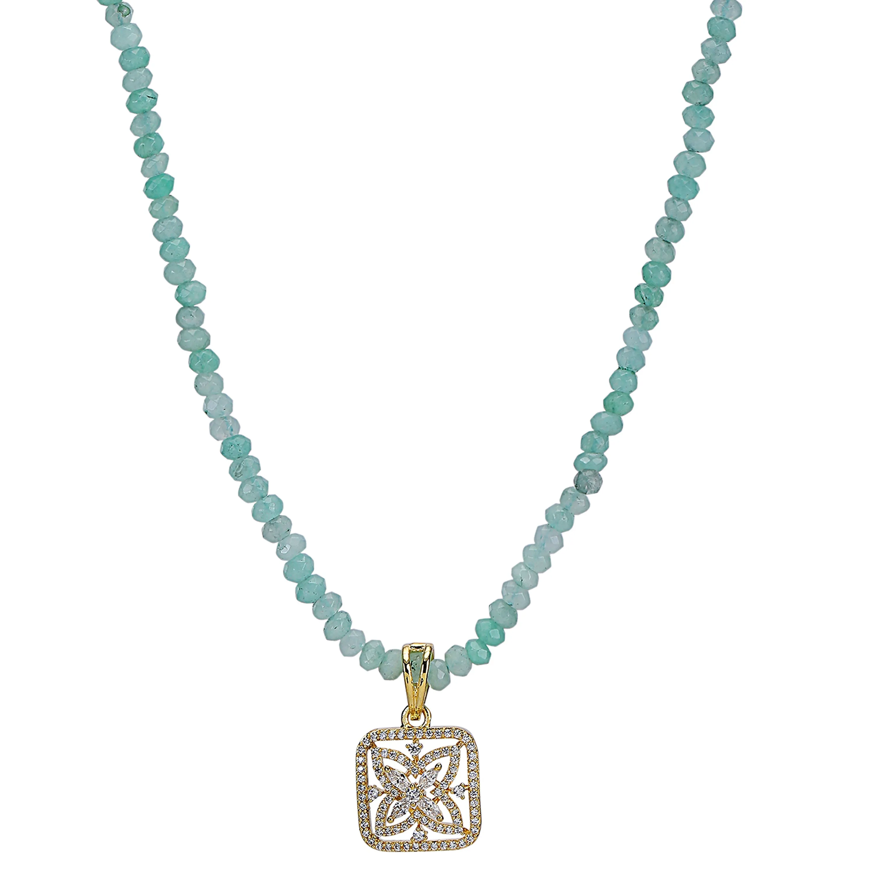 Karuna Wamiya Zircon  Pendant  Set