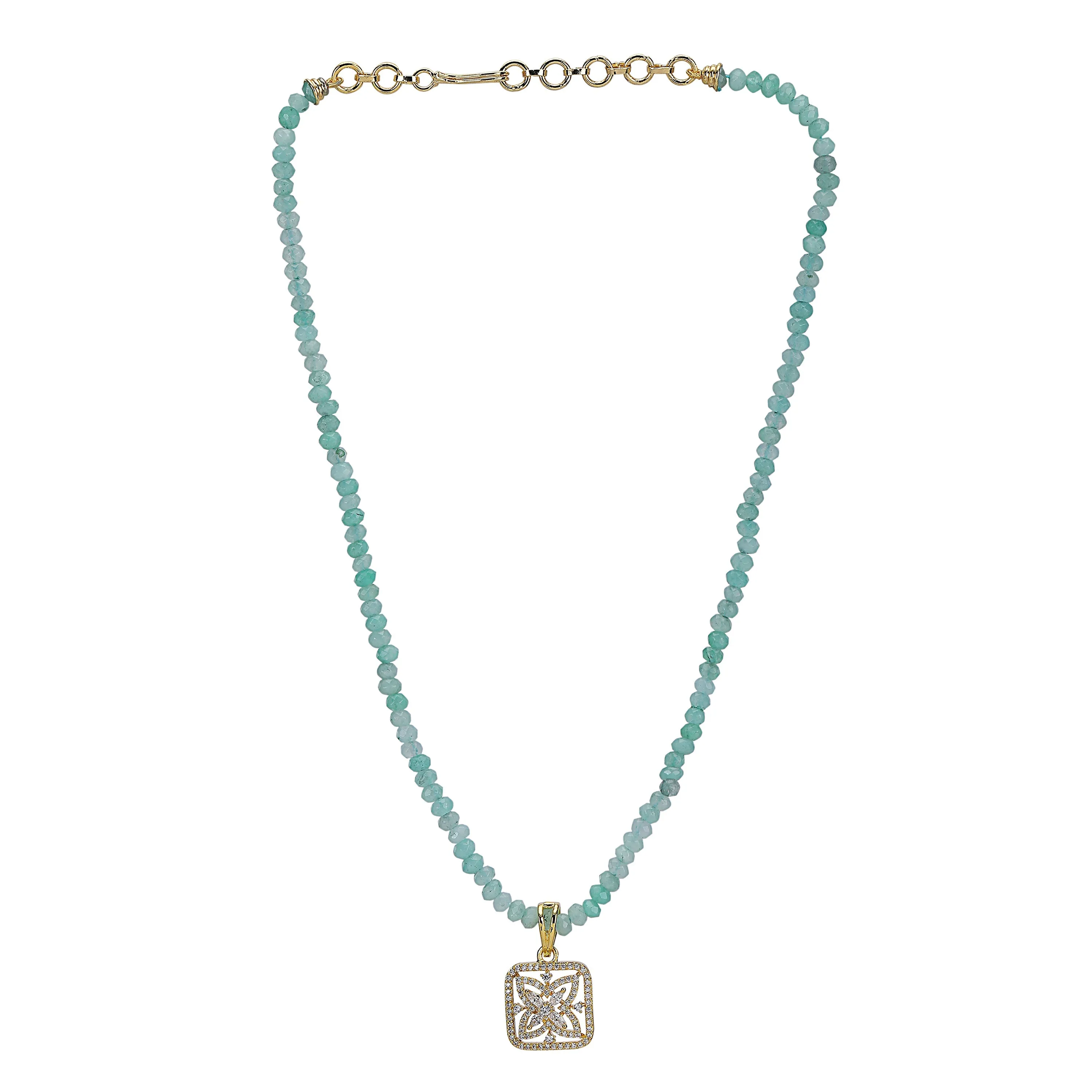 Karuna Wamiya Zircon  Pendant  Set
