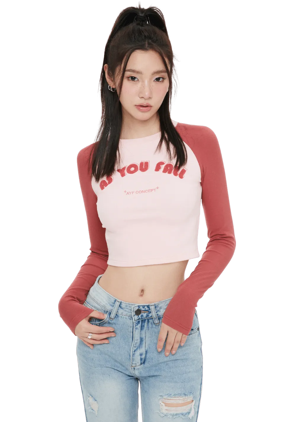 Long Sleeves Crop Top