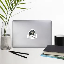 Luna the Dachshund Bubble-free stickers